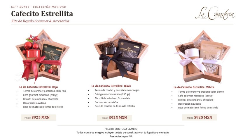 Kits de café finos para regalos navideños en empresas cdmx puebla monterrey