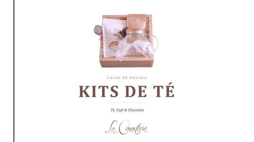 Cajas de regalo con kits de té herbal o tisana gourmet para regalos en empresas