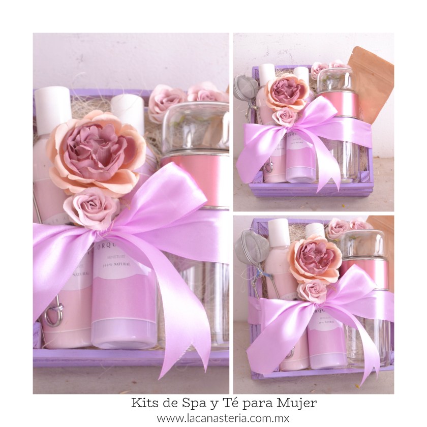 Kits de spa y té para mujer para regalos especiales entrega todo México