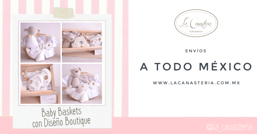 Canastas de regalo para nacimietno de bebé la canastería méxico