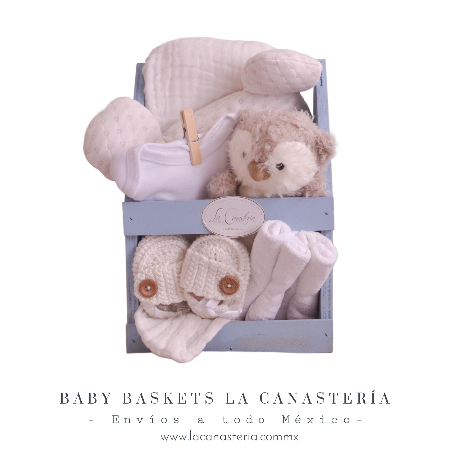 Canastas de regalo para bebe en México con diseños para niño o niña