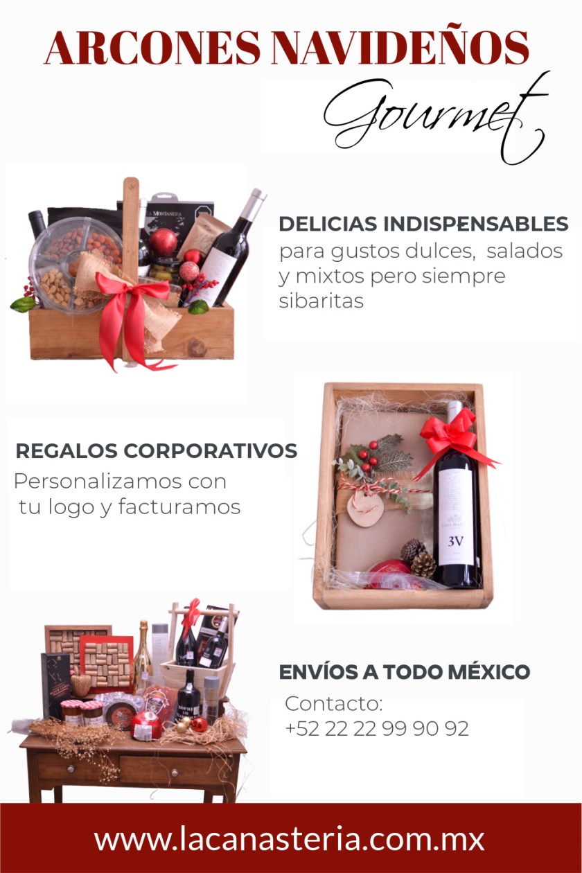 Canastas navideñas la canatsería con productosg gourmet