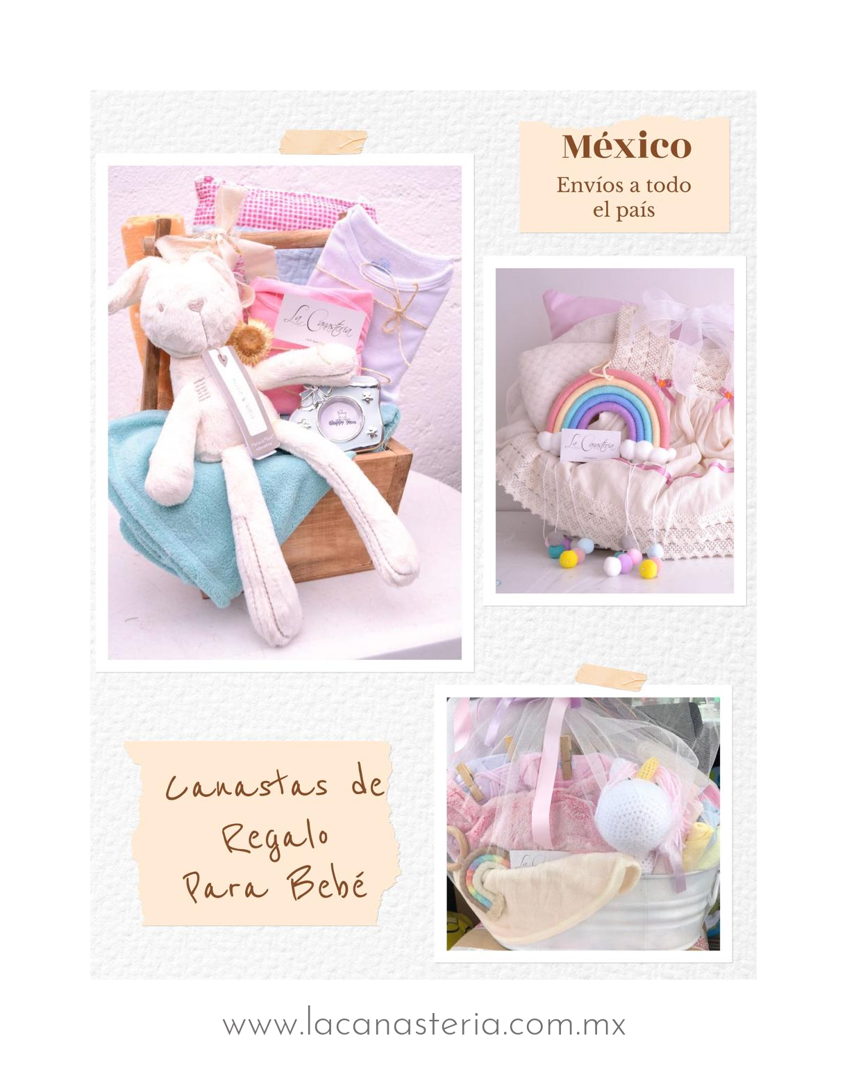 Canastas de regalo para bebé y arreglos con entrega a domicilio en todo México La Canastería
