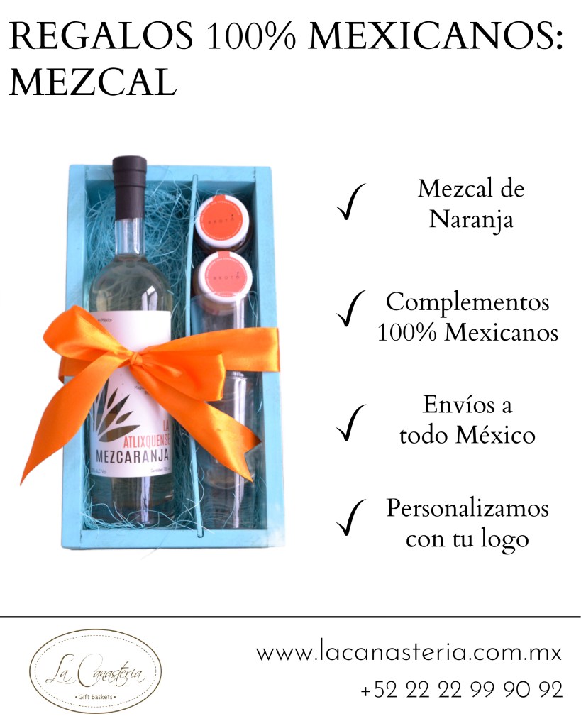 Cajas de regalo con kit de mezcal para empresas