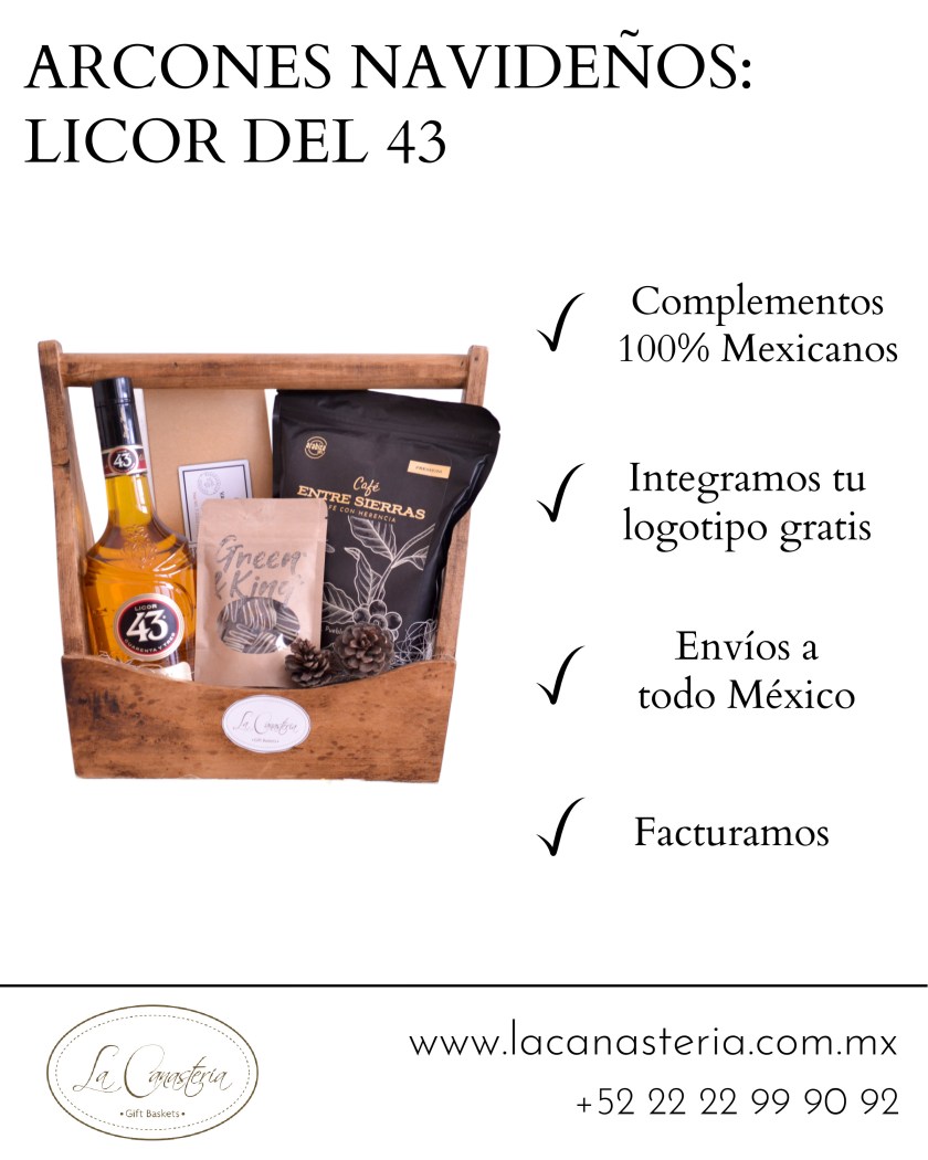 Arcones navideños con licor del 43 para hacer carajillos