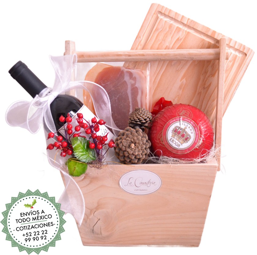 canastas navideñas y arcones clásicos para regalos en empresas