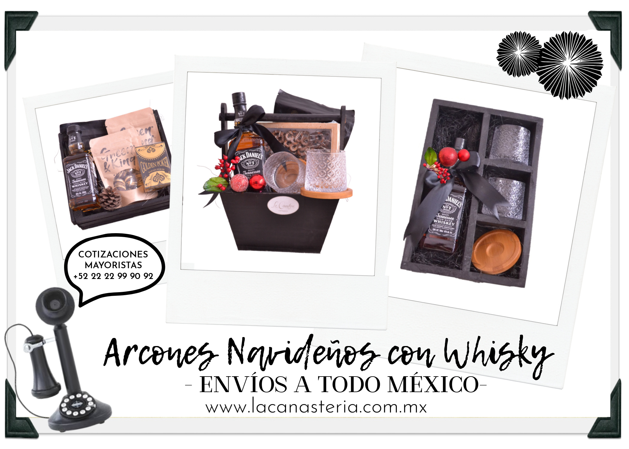 Regalos navideños para empresas con whisky la canastería