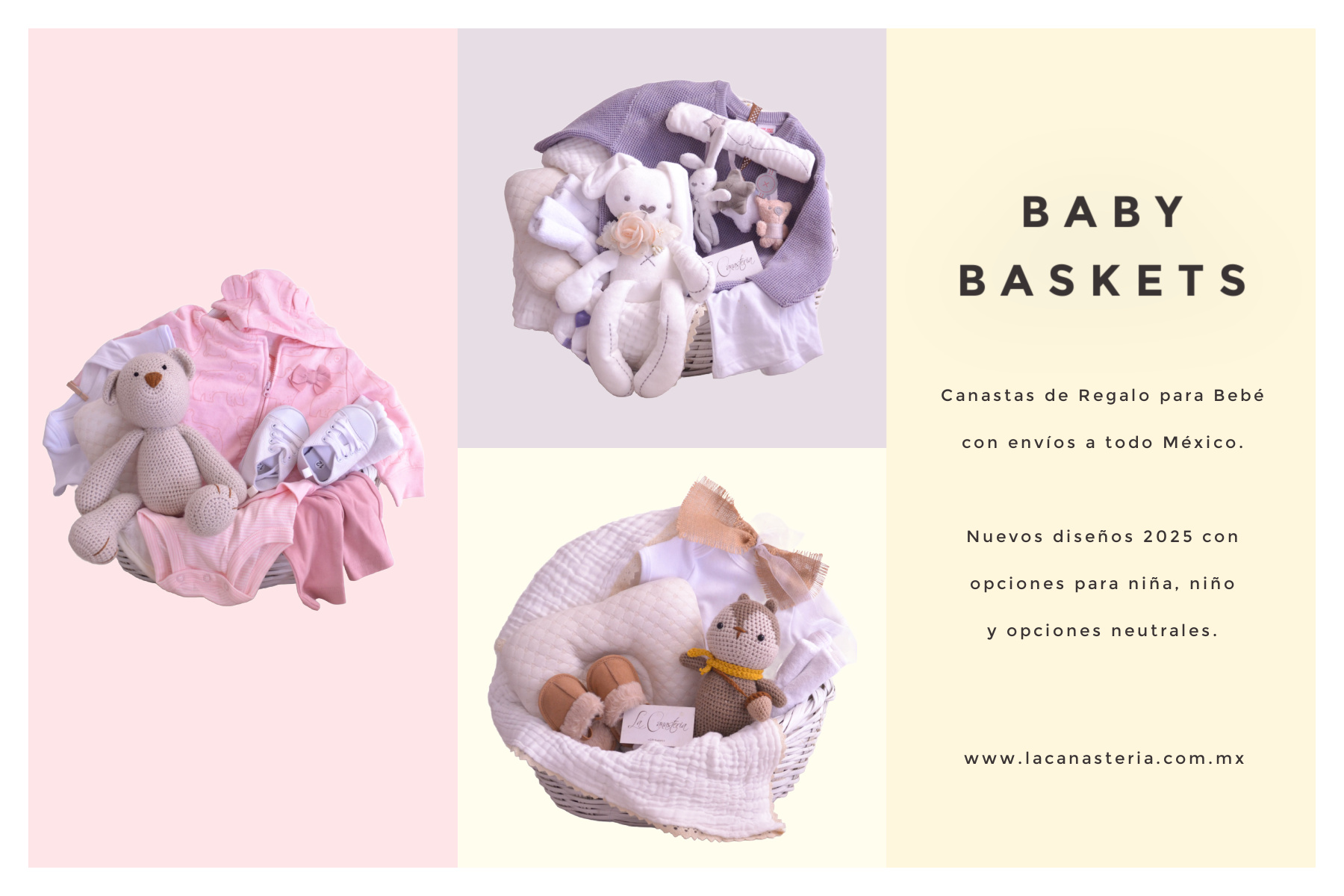 Arreglos de regalo para bebé con entrega en hospital domicilio la canastería