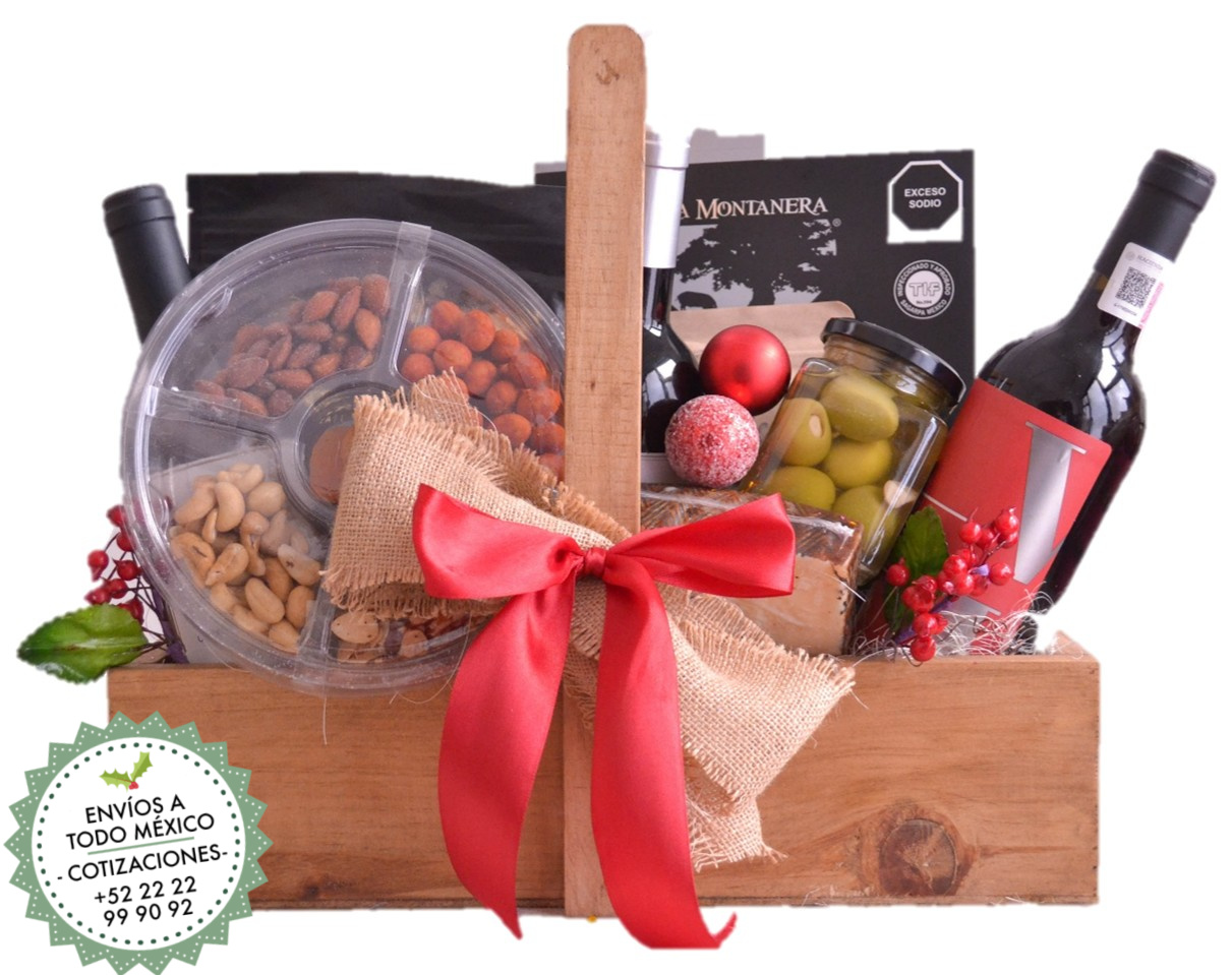 Depensas finas para regalos en empresas arcones navideños canastas de regalo