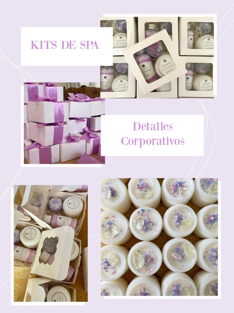 Cajas de regalo con kit de spa para detalles corporativos en empresas